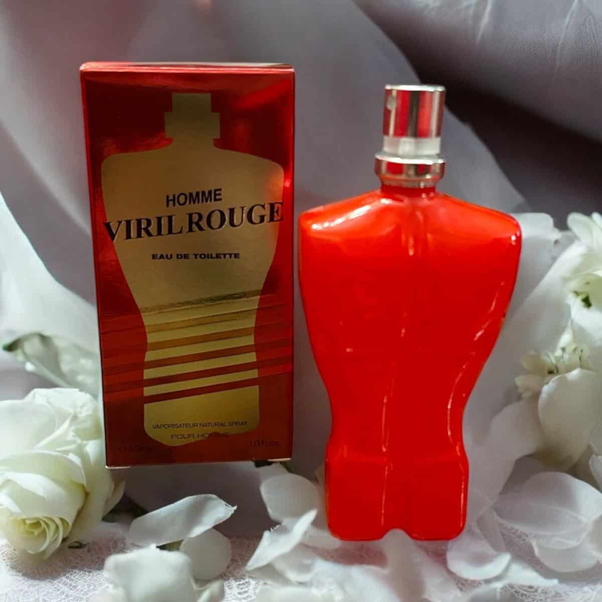 Apă de Toaletă VIRIL ROUGE HOMME – 30ml – Pasiune Arzătoare și Forță Magnetică