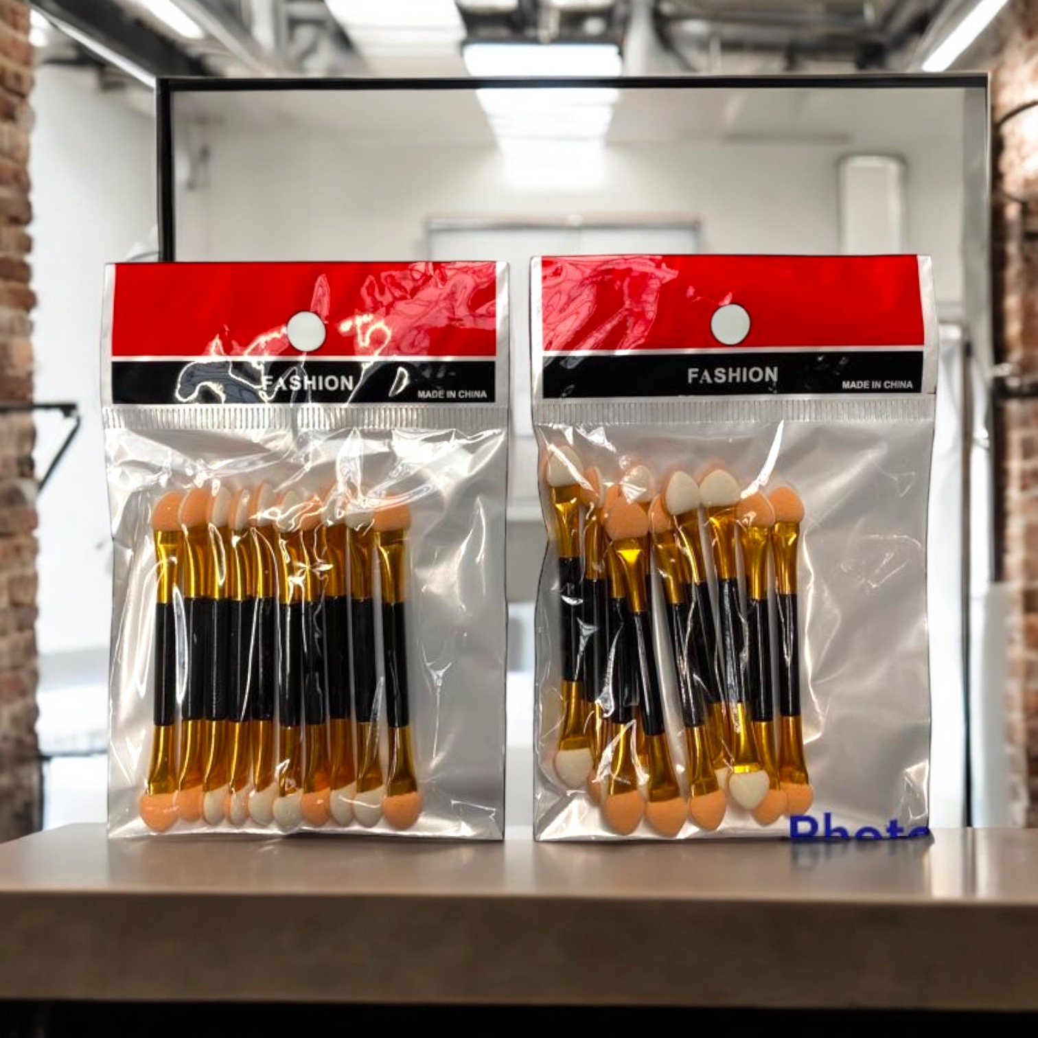 Pensule/aplicator pentru fard cu 2 capete - imagine 2