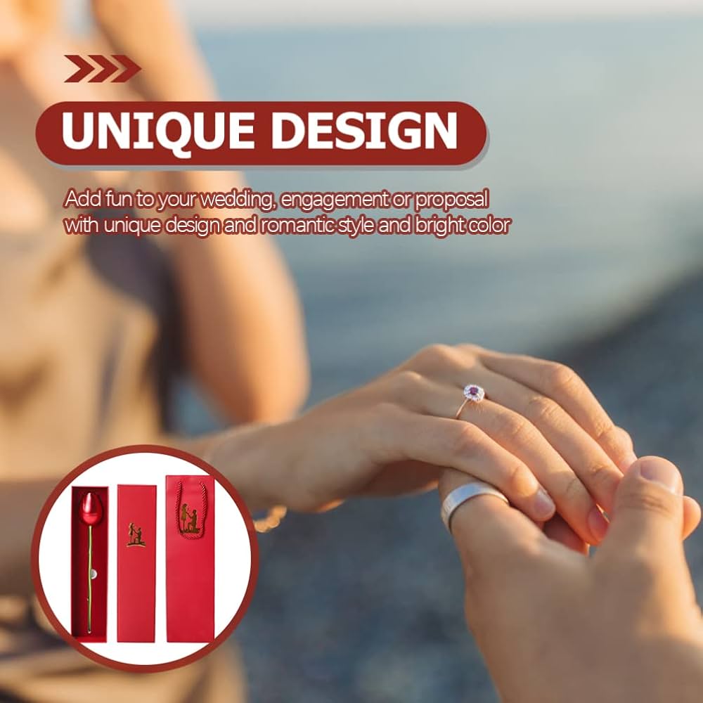 Trandafir cadou cu compartiment bijuterii – cutie elegantă – 1 Martie, 8 Martie, Valentines Day - imagine 4