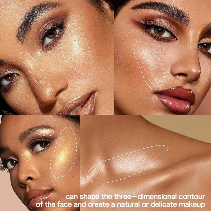 Blush & Iluminator & Contur cu Burete – Handaiyan Soft Touch - imagine 4