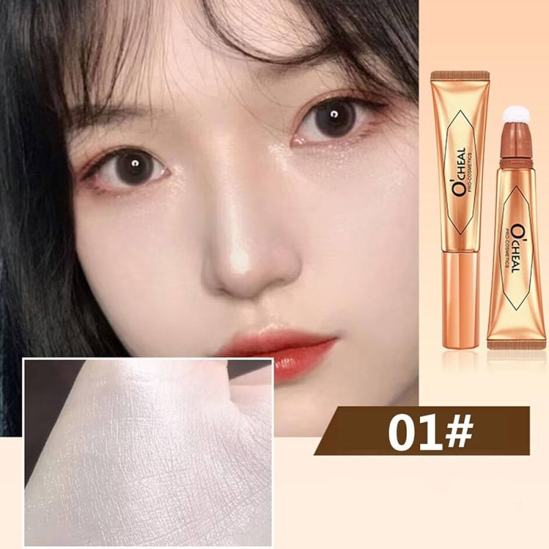 💎 Blush & Contur & Iluminator lichid O’CHEAL cu burețel aplicator – multifuncțional & profesional - imagine 18
