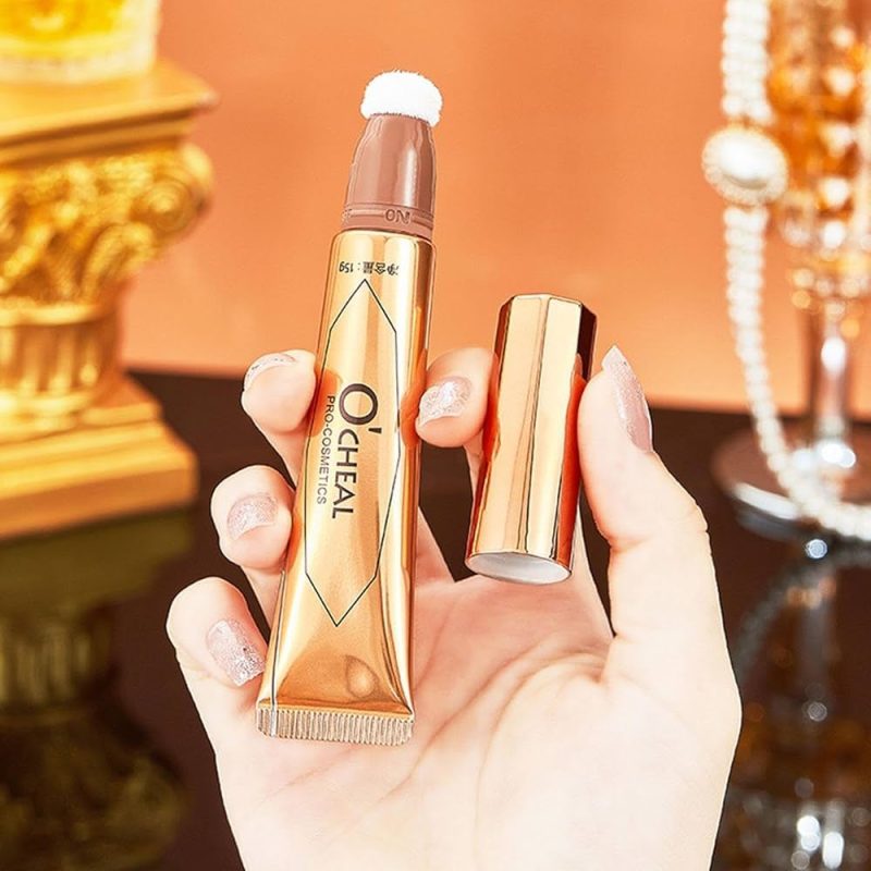💎 Blush & Contur & Iluminator lichid O’CHEAL cu burețel aplicator – multifuncțional & profesional - imagine 10
