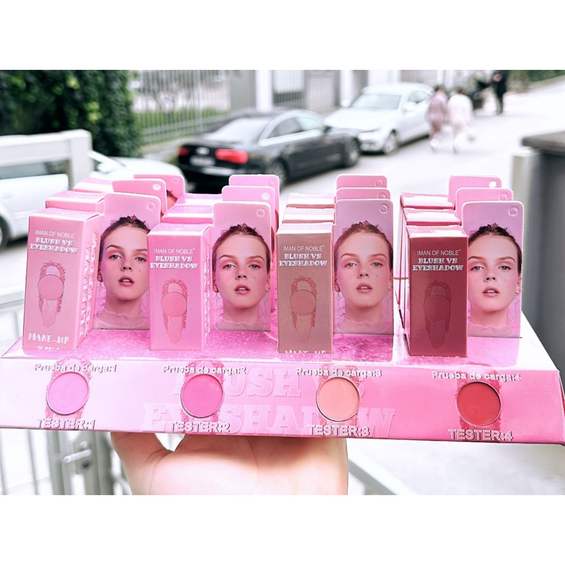 Fard de Obraz/Blush & Fard de Pleoape 2 în 1 – IMAN OF NOBLE #1299 | 12 buc/set