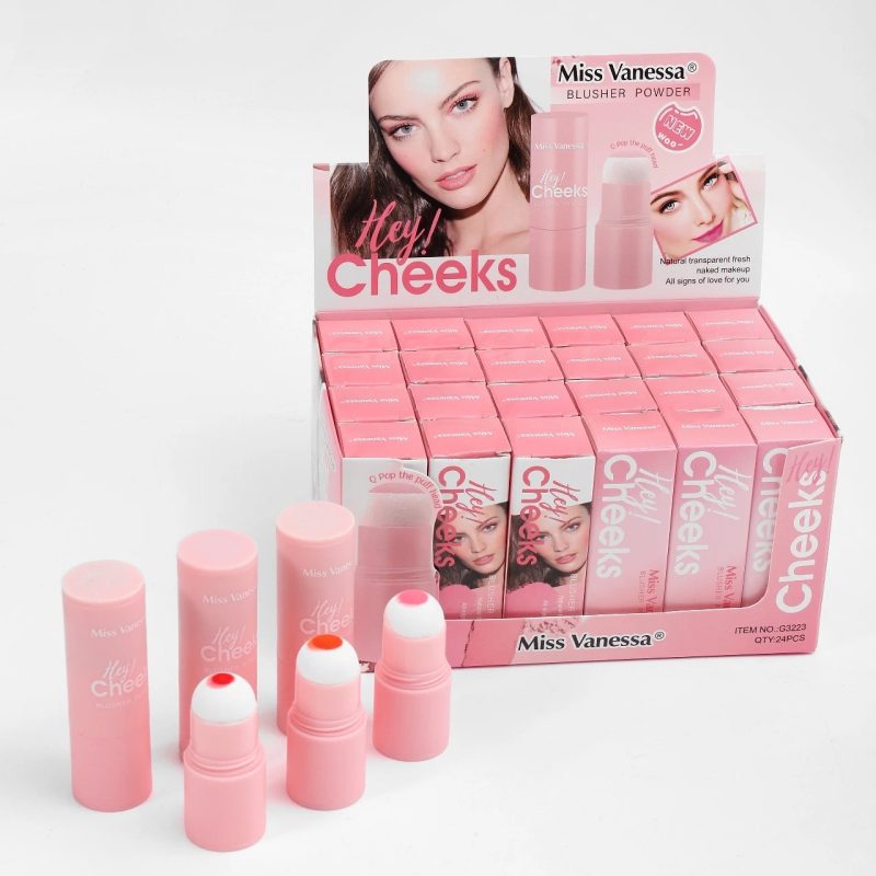Blush/fard obraz cu Aplicator – MISS VANESSA G3223 | Set 24 bucăți
