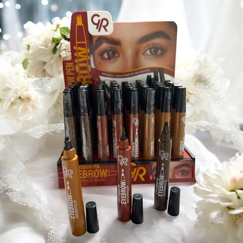 Carioca pentru sprâncene GR – Eyebrow Pen Waterproof cu vârf tip pieptene – cod A202