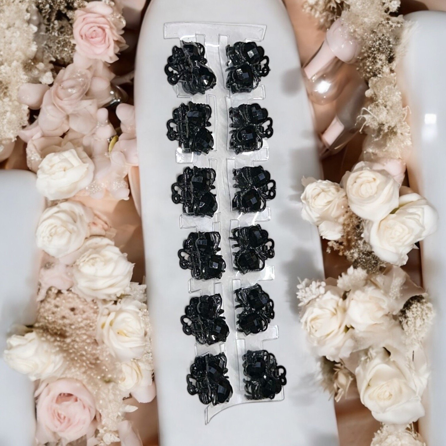 Clesti de par metal mici, set 12 bucati