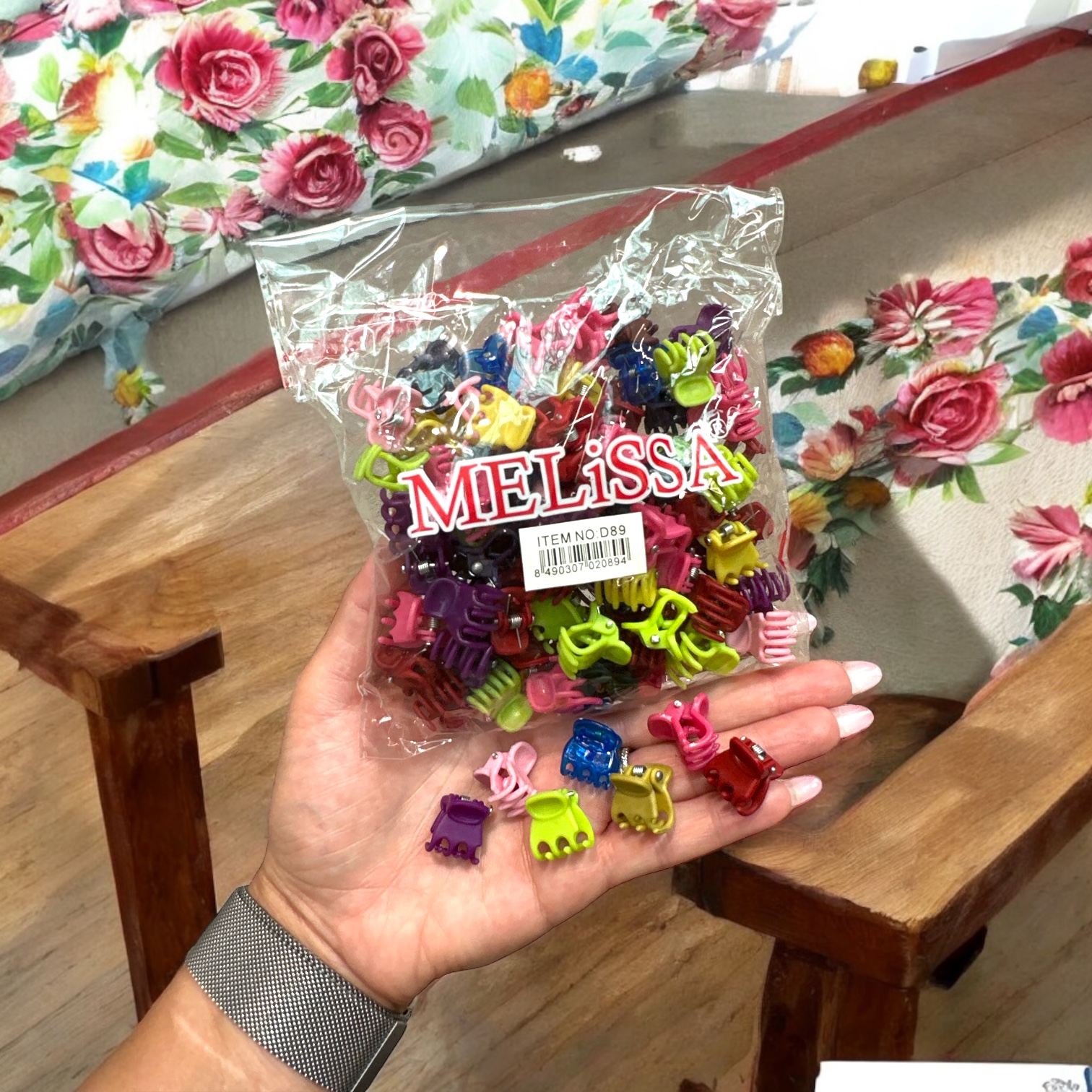 Set clestisori par colorati mici punga 100 bucati Melissa