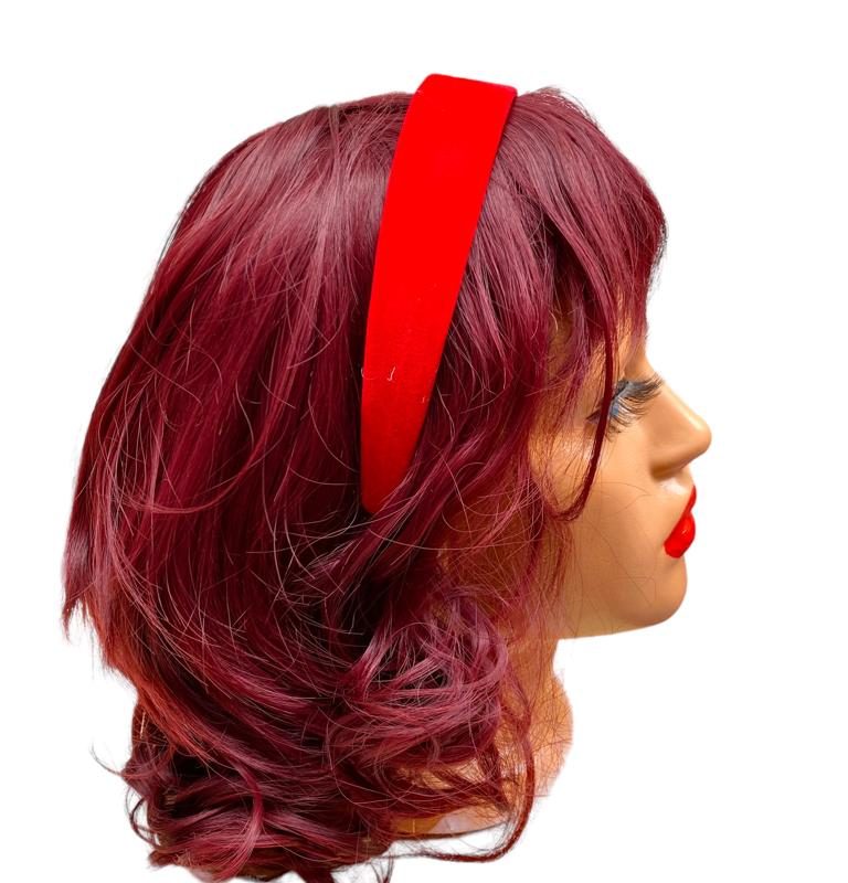 Coroniță catifea lată pentru păr – model clasic dar in trend