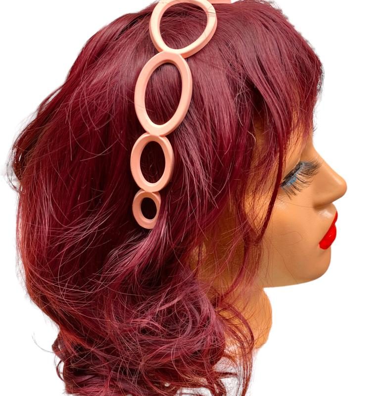Coroniță fashion din silicon – model cercuri – D23 – 12/set – Preț/buc