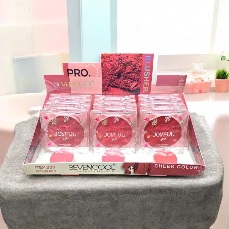 Fard de obraz engros SEVENCOOL Joyful – Cheek Blusher 883 | Set 12 bucăți
