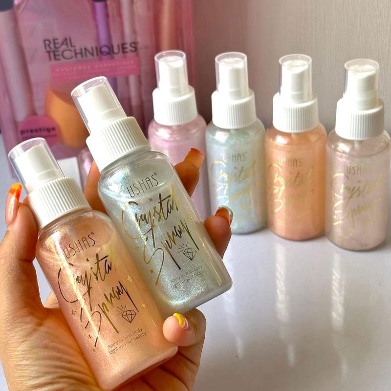 Fard iluminator sclipici pentru fata si corp lichid Ushas