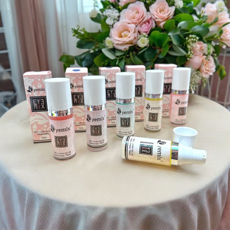 Gel pentru îndepărtarea adezivului de gene Yemix 15 ml – formulă delicată cu aromă fructată