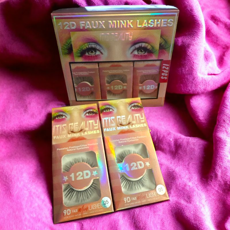 Gene false IT'S Beauty 12D Faux Mink – volum spectaculos, textură fină și privire magnetică