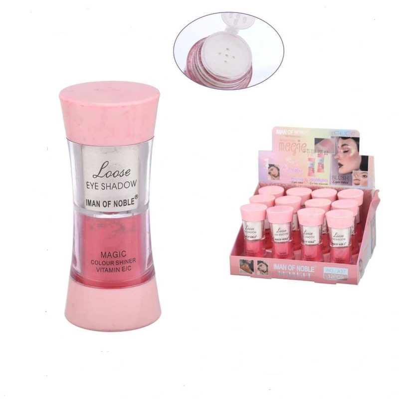 Iluminator & Fard Pulbere Magic cu Vitamine E/C – IMAN OF NOBLE A37 | Set 12 bucăți