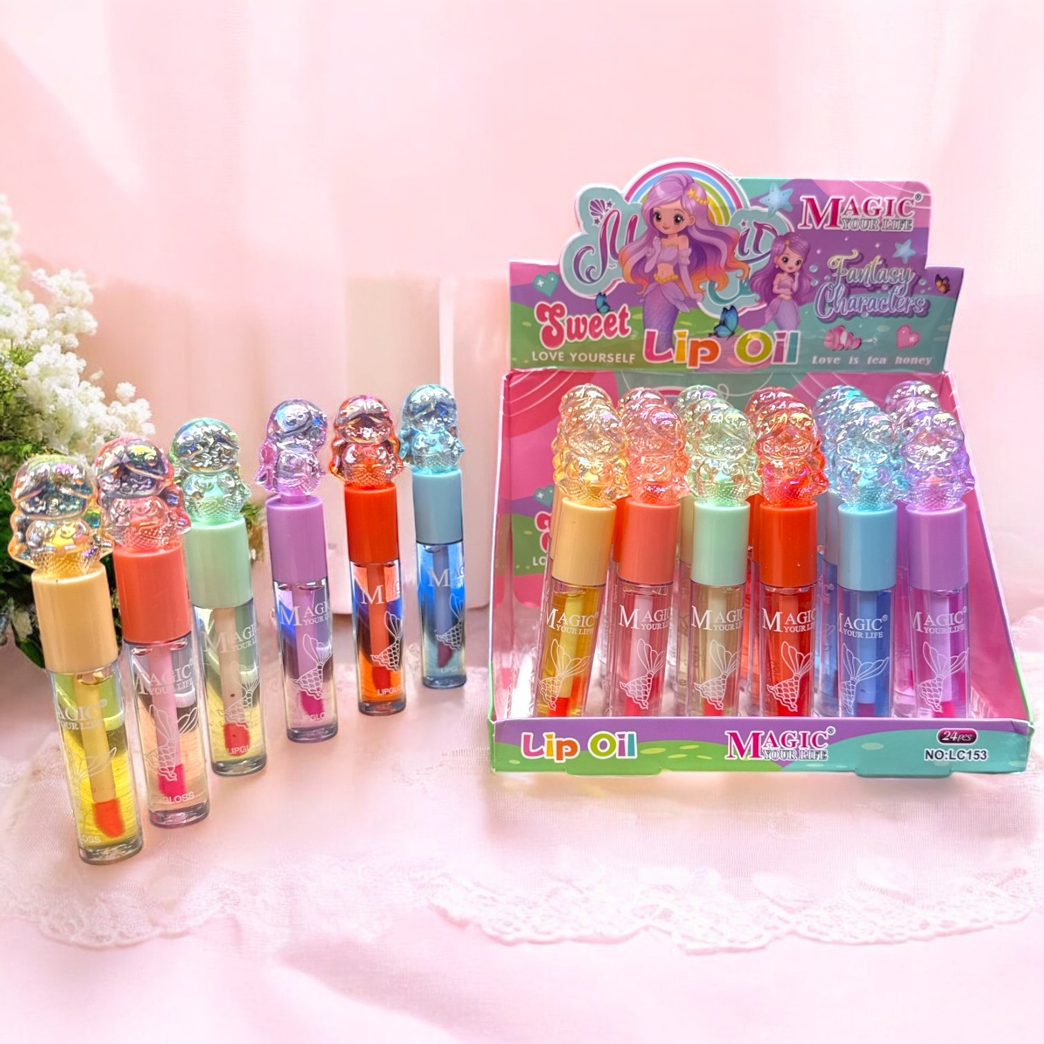 Lip Oil MAGIC Your Life – model sirenă Fantasy Characters – cod produs LC153 - imagine 2