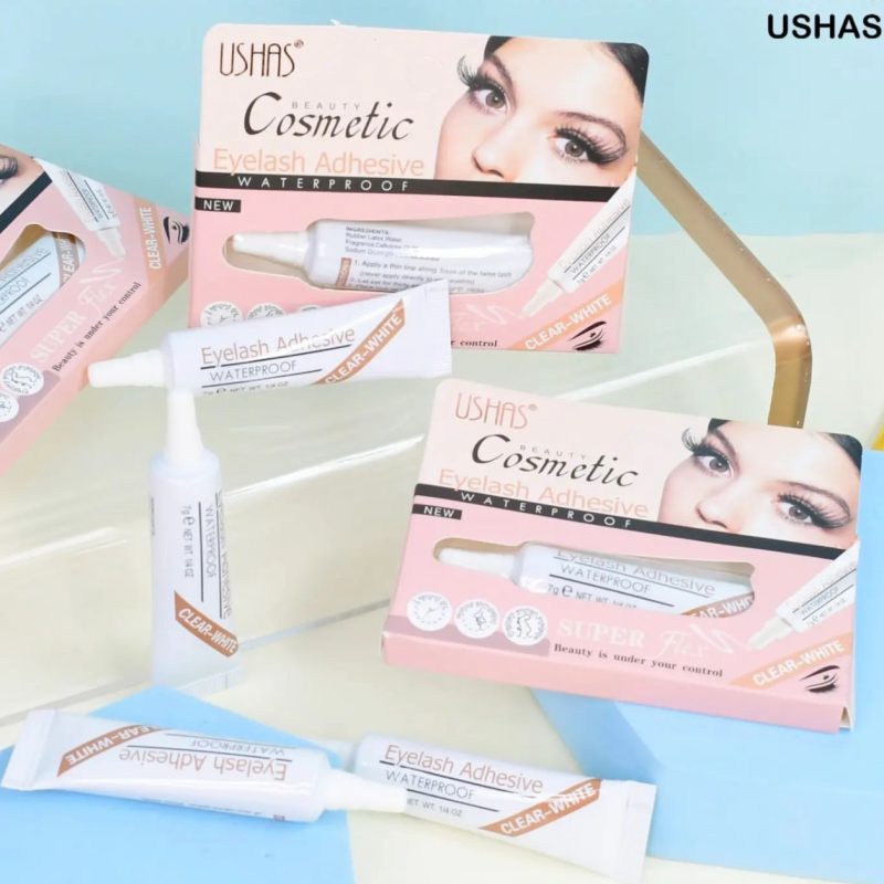 Adeziv pentru gene cod ADH01 Ushas – lipici transparent waterproof pentru aplicare precisă