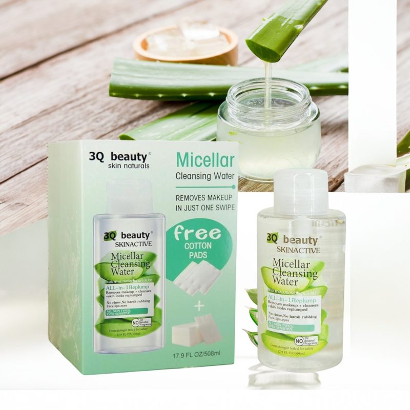 Apă Micelară 3Q Beauty Skinactive 508ml | Demachiant cu Aloe Vera | Cod 3QB-45B