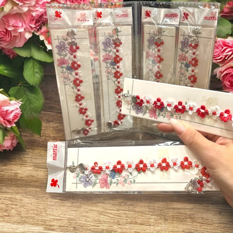 Brățară Tradițională Mărțișor din Material Textil – 12/set