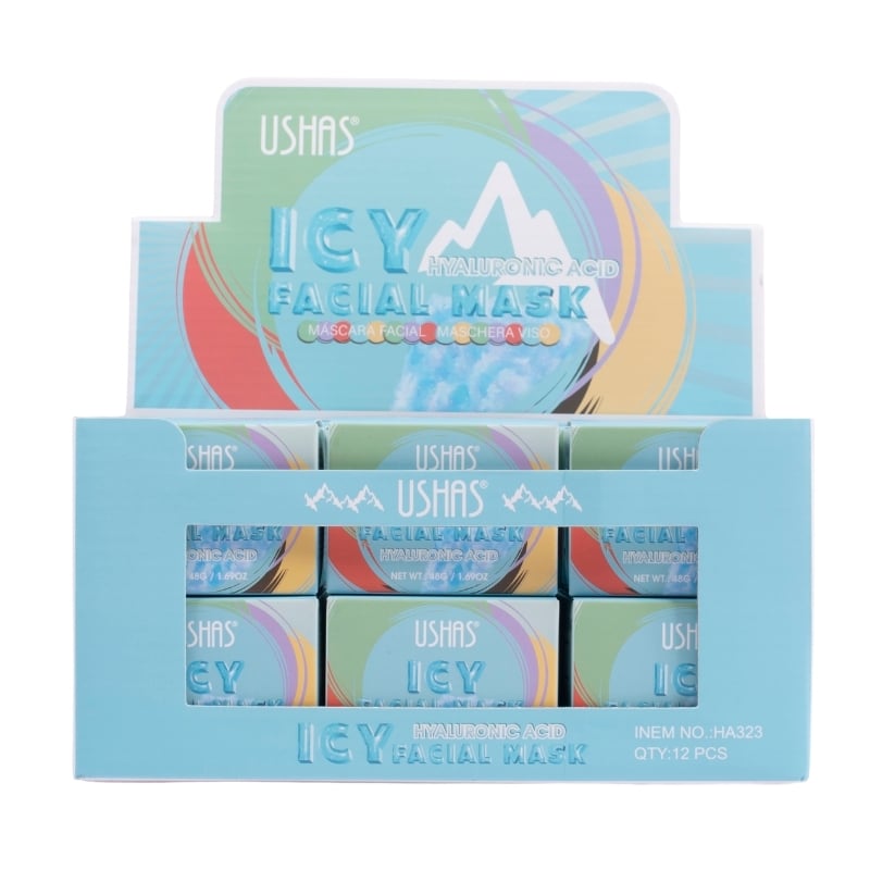 Mască facială efect răcoritor USHAS Icy cu Acid Hialuronic | Cod Produs: USH-HA323