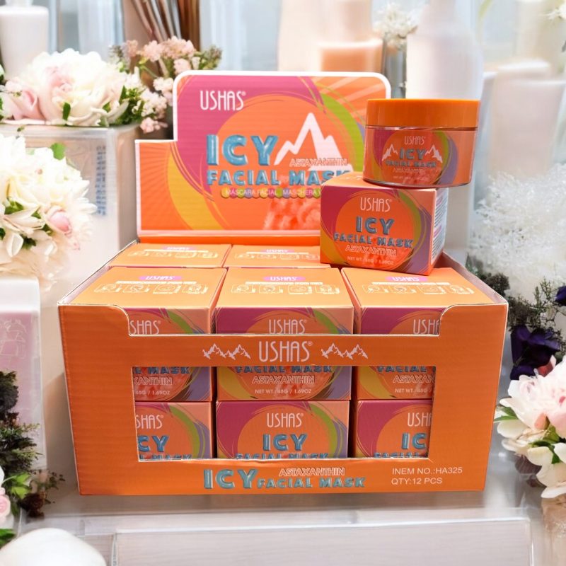 Mască răcoritoare facială tip gel – Ushas ICY cu Astaxanthin 325