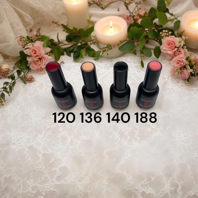 Ojă semipermanentă – set 12 culori combinate – finisaj lucios, rezistență profesională