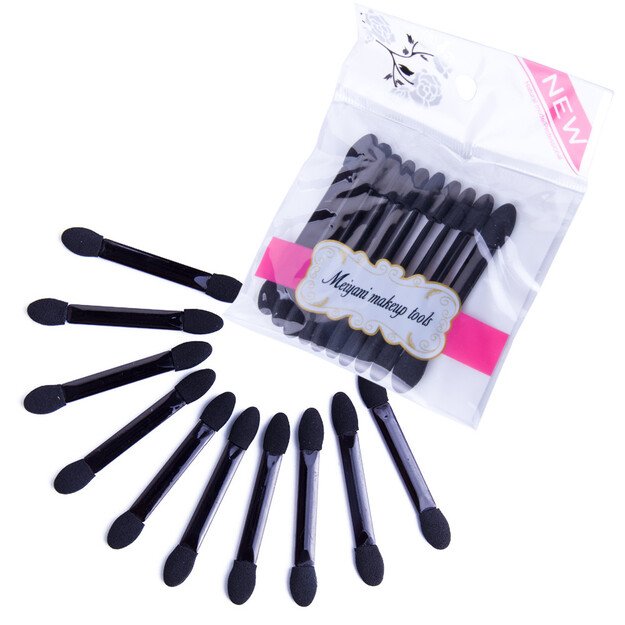 Pensule/aplicator pentru fard cu 2 capete negru