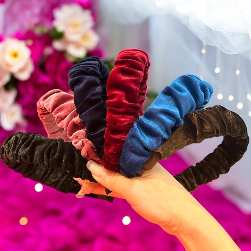 Set Coronițe de Păr din Catifea Creponată