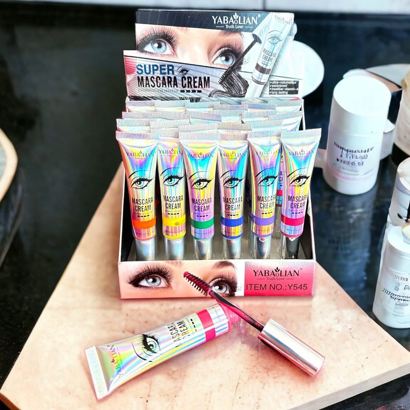 Mascara colorată cod Y545 Yabaolian – rimel de gene cu efect intens și aplicator profesional