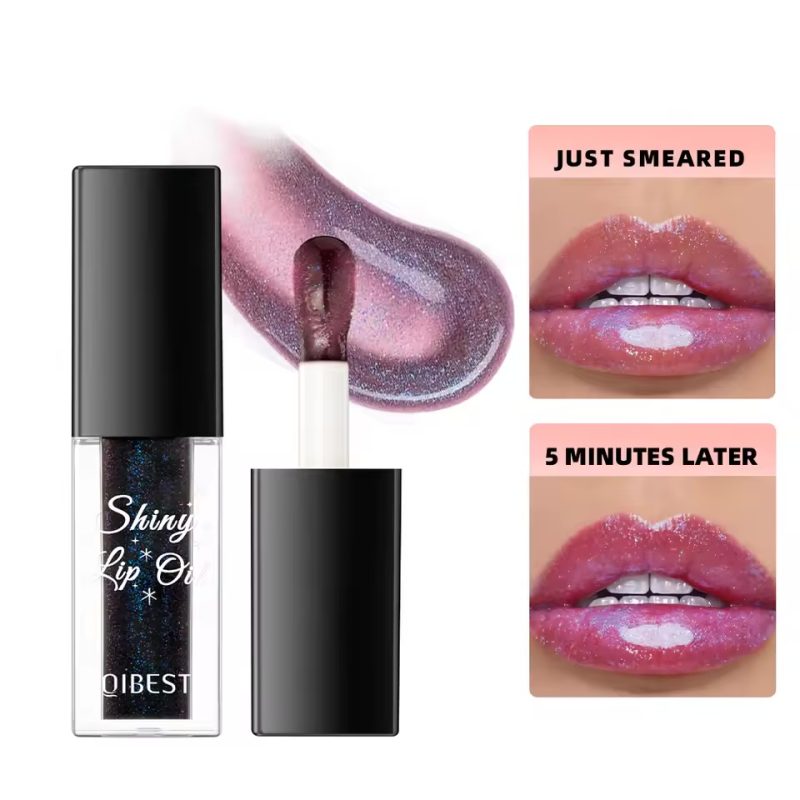 Ulei de buze lucios cu efect de colorare – QIBEST Shiny Lip Oil 2416 - imagine 7