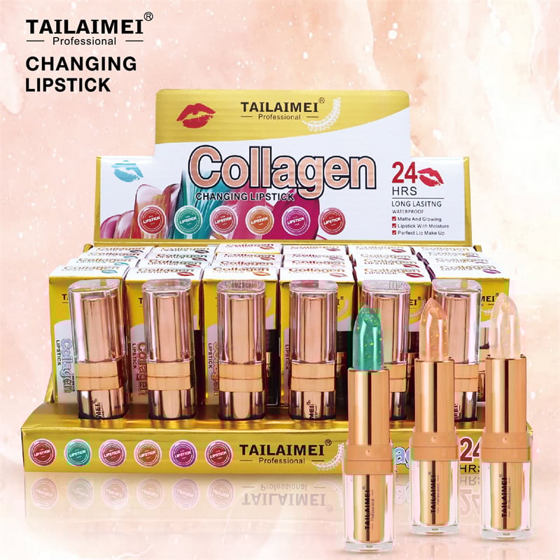 Ruj de buze solid Color Changing cu Colagen – Tailaimei | cod produs: 139