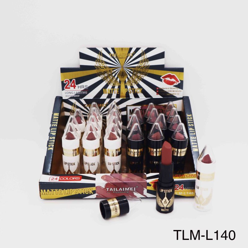 Ruj de buze solid Tailaimei cod 140 – efect mat catifelat, rezistență 24 de ore