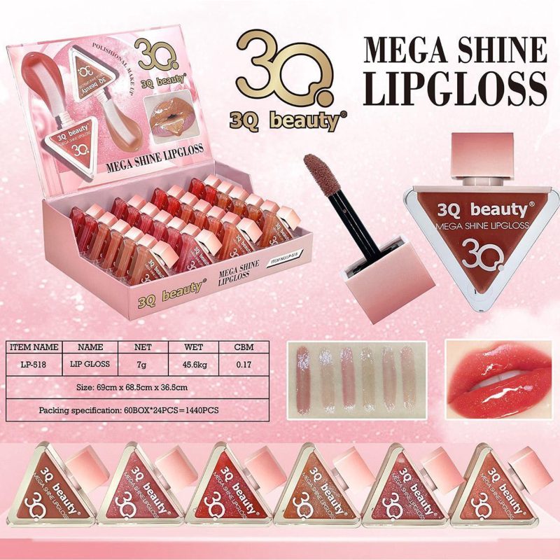 Luciu de buze Mega Shine – 3Q Beauty, cod LP-518
