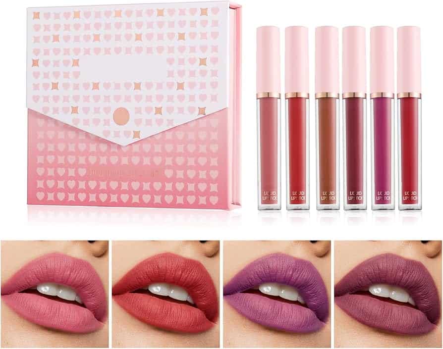 Handaiyan – Set Rujuri Lichide 6 bucăți – Ambalaj tip plic 1081 A - imagine 2