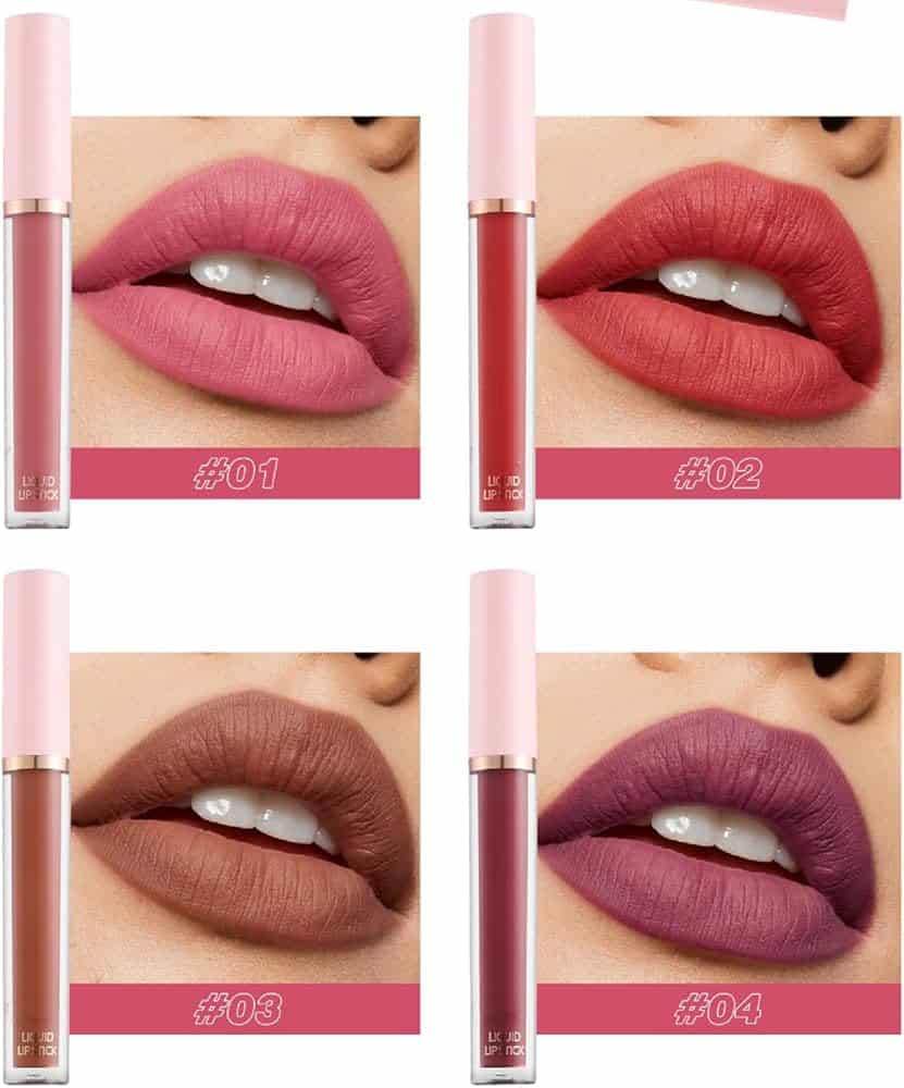 Handaiyan – Set Rujuri Lichide 6 bucăți – Ambalaj tip plic 1081 A - imagine 4