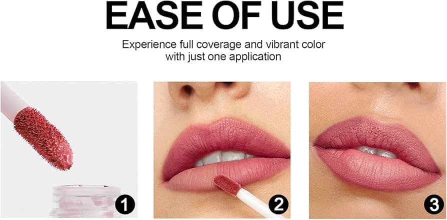 Handaiyan – Set Rujuri Lichide 6 bucăți – Ambalaj tip plic 1081 A - imagine 5