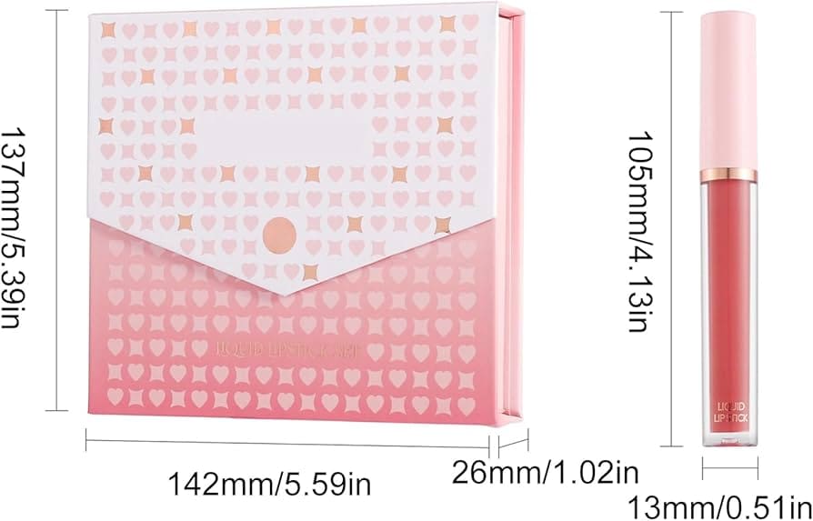 Handaiyan – Set Rujuri Lichide 6 bucăți – Ambalaj tip plic 1081 A - imagine 8