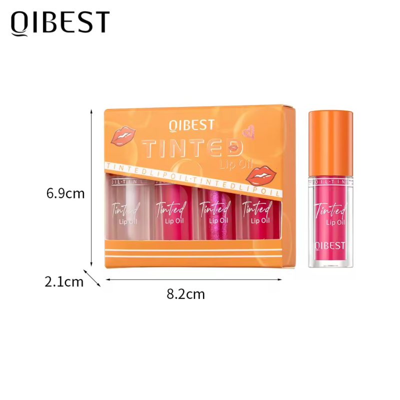 Ulei de buze QIBEST Tinted Lip Oil 2411S – luciu hrănitor cu tentă colorată, en-gros - imagine 5
