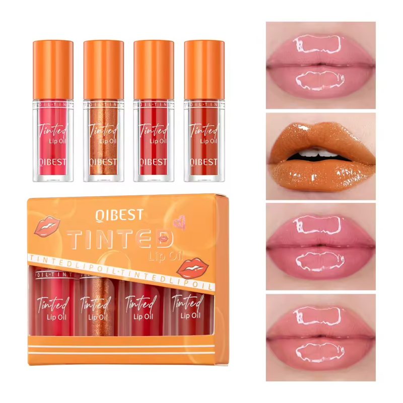 Ulei de buze QIBEST Tinted Lip Oil 2411S – luciu hrănitor cu tentă colorată, en-gros - imagine 2