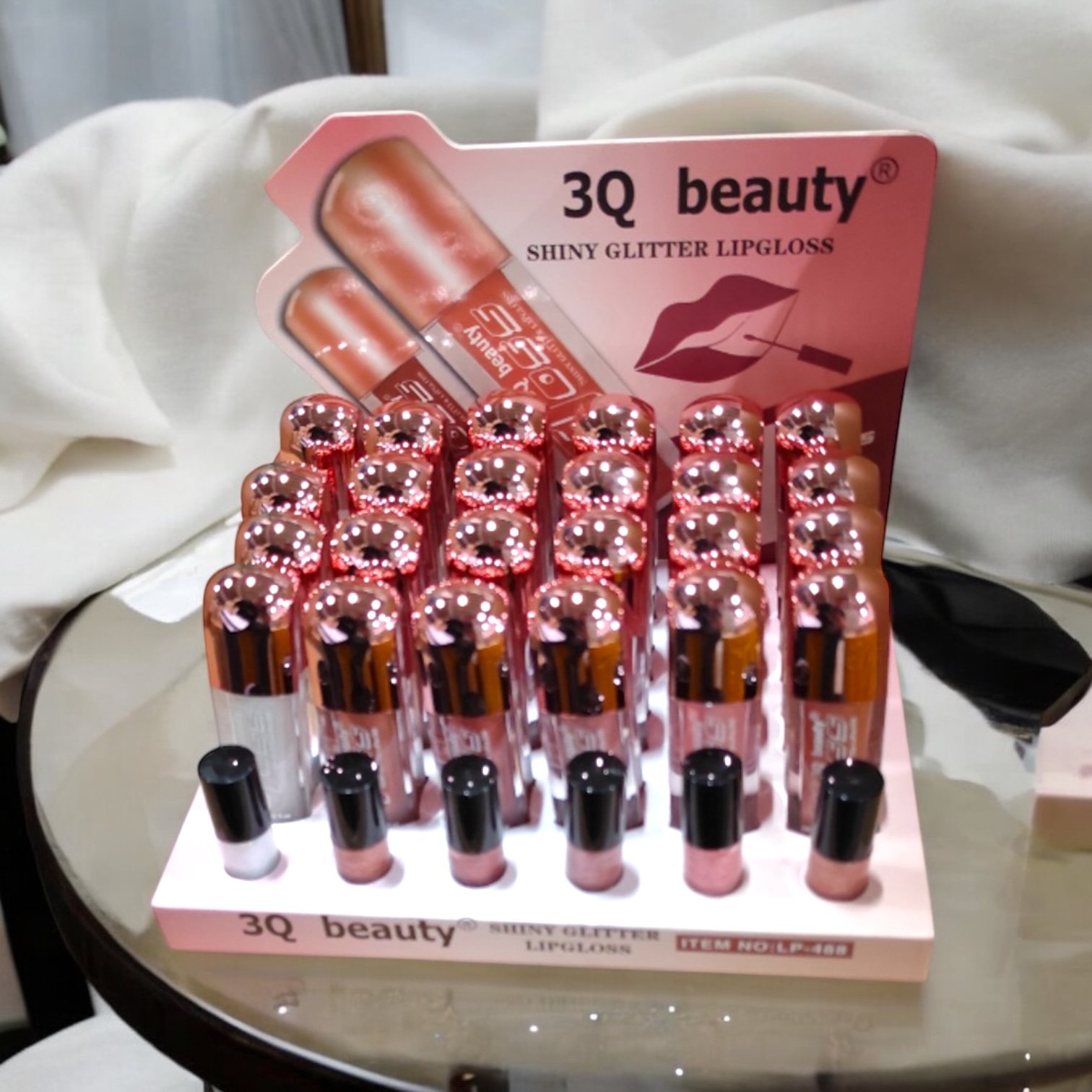 Luciu de buze cu sclipici 3Q Beauty – cod LP-488 - imagine 3