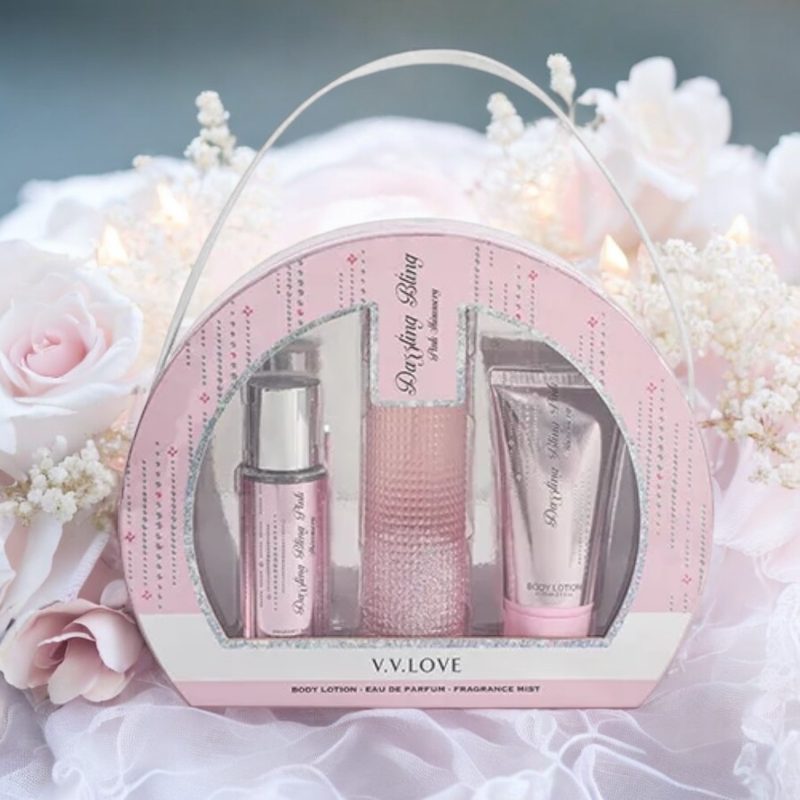 Set Cadou pentru Femei – "Dazzling Bling Pink Showevery" (3 piese)