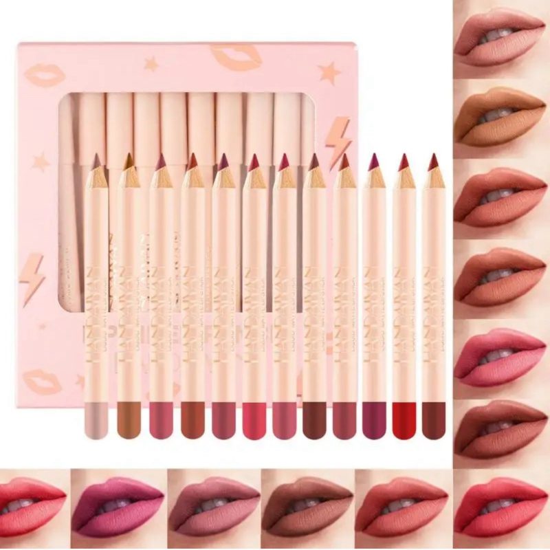 Set creion de contur pentru buze Handaiyan – 12 culori intense
