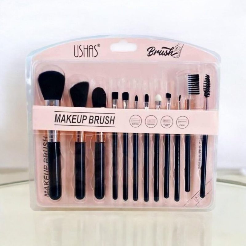 Set pensule fard 12 bucati Ushas 200