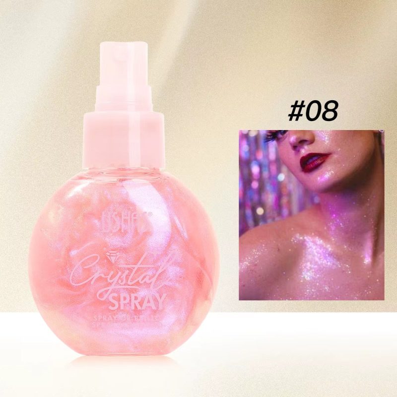 ✨ Spray Iluminator Crystal Spray USHAS – 12 bucăți/set USHAS 103B - imagine 3
