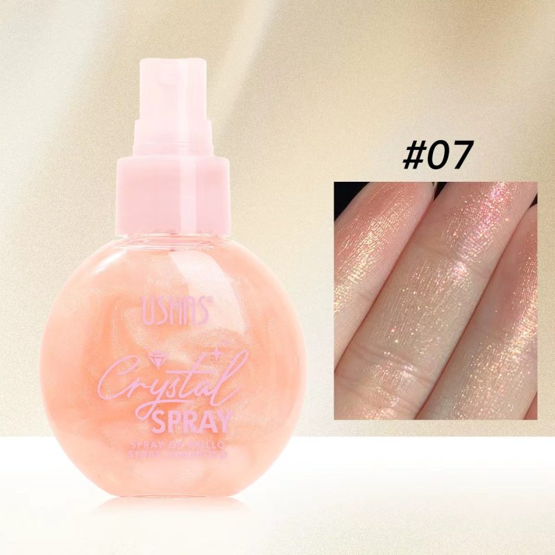✨ Spray Iluminator Crystal Spray USHAS – 12 bucăți/set USHAS 103B - imagine 2