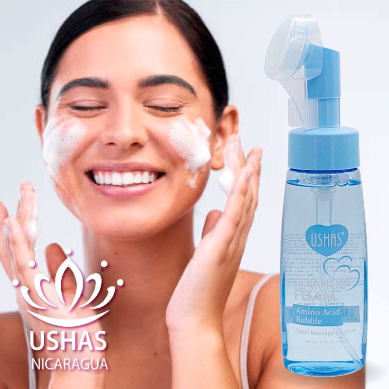 Spumă Demachiantă USHAS Amino Acid Bubble cu Masaj Facial Integrat | Cod Produs: USH-HA072