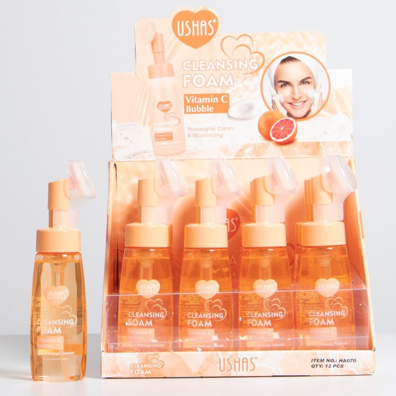 Spumă Demachiantă USHAS Vitamin C Bubble cu Masaj Facial Integrat | Cod Produs: USH-HA070