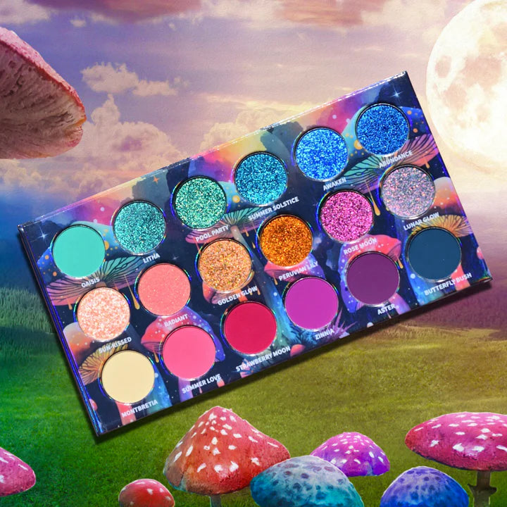Paletă farduri IGOODCO cod 3695 – 18 culori intense cu glitter pentru machiaj expresiv