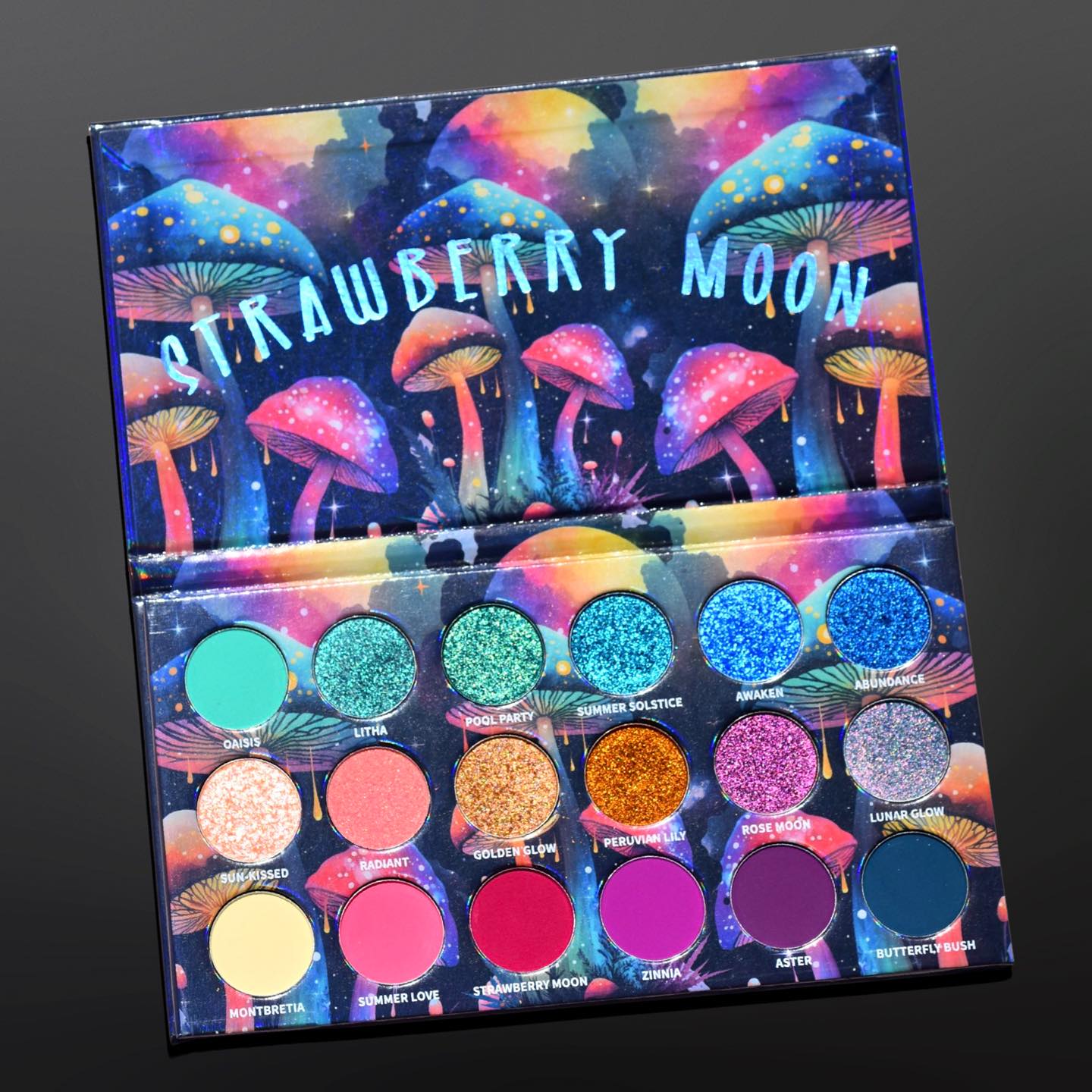 Paletă farduri IGOODCO cod 3695 – 18 culori intense cu glitter pentru machiaj expresiv - imagine 2