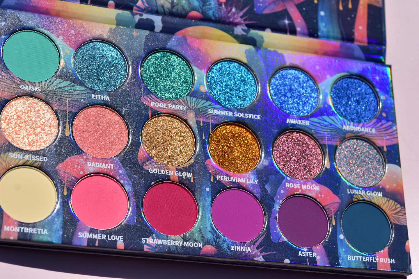 Paletă farduri IGOODCO cod 3695 – 18 culori intense cu glitter pentru machiaj expresiv - imagine 5