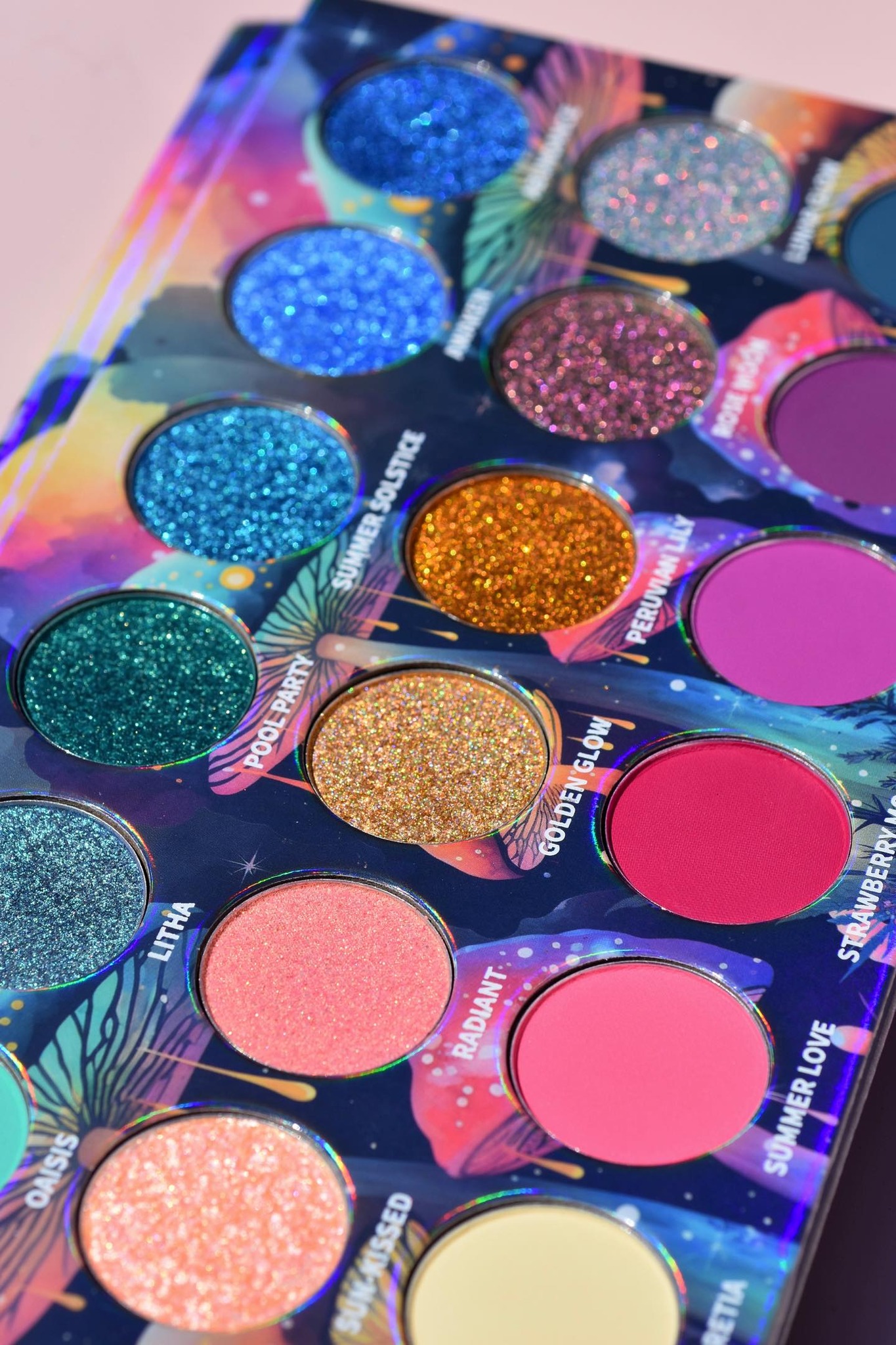 Paletă farduri IGOODCO cod 3695 – 18 culori intense cu glitter pentru machiaj expresiv - imagine 6